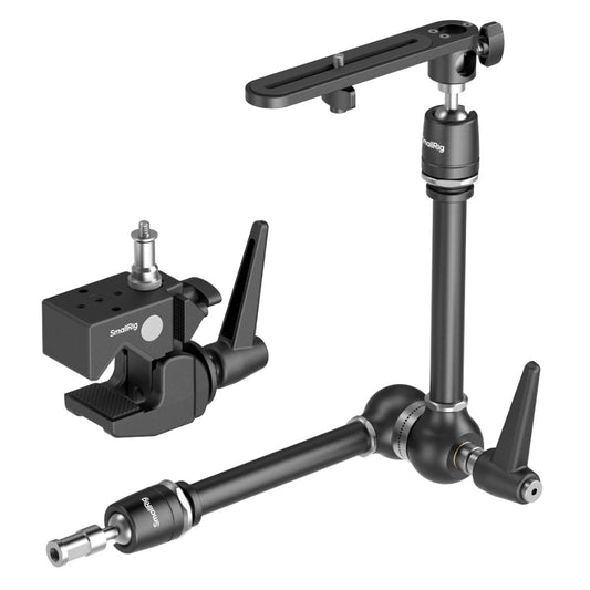 SmallRig 20.6-Inch Aluminum Magic Arm & Super Clamp Kit with Ball Head & 1/4"-20 & 3/8"-16 Top Screw for Cameras, Field Monitors, Video Lights, Microphones, Light Stands, Tripods, Desktop & Mounting Tubes & Rails | 4862 4861