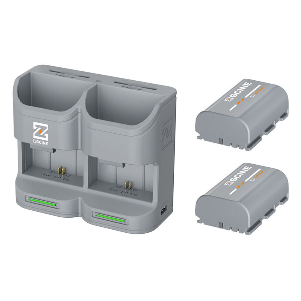 ZGCINE Dual / Triple Battery Charging Case & LP-E6P 2600mAh Camera Battery for Select Canon Camera
