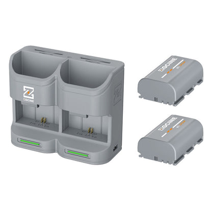 ZGCINE Dual / Triple Battery Charging Case & LP-E6P 2600mAh Camera Battery for Select Canon Camera
