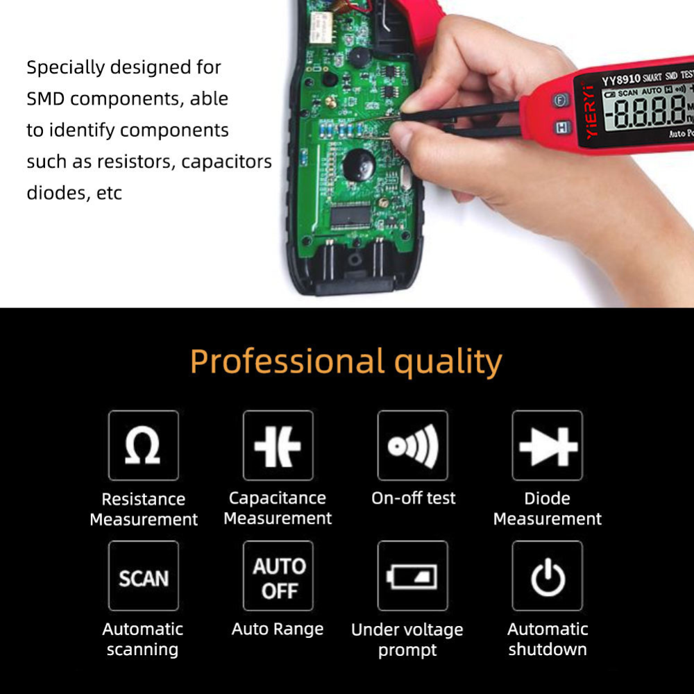 Eagletech Smart Digital SMD Component Tester | YY8910