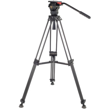 Teris TSN6AL PLUS | TSN6CF PLUS TS-N6 Fluid Head Tripod System w/ 2-Stage Aluminum/Carbon Fiber Legs