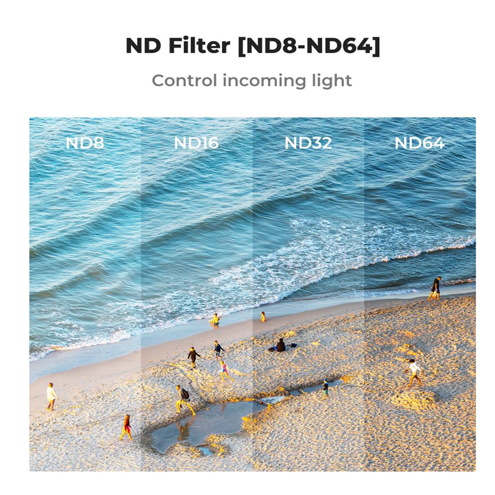 K&F Concept Nano-X (6 Pack) UV + PL + ND8 16 32 64 DJI AVATA 2 Drone Ultraviolet | Polarizing | Neutral Density Lens Filter Kit Set 8K Ultra HD with Snap Fit Design, Gimbal Safe and AGC Optic Glass