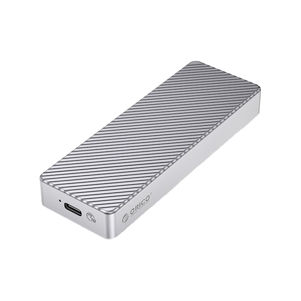 ORICO M.2 SATA / NVME SSD Solid State Drive Enclosure with USB3.2 Gen 2 x2, 20Gbps Transfer Rate, 4TB Max Capacity with PCIe 3.0, TRIM, UASP and SMART Function for Smartphone PC Desktop Laptop | M213C3-G4 | Gray, Rose Gold, Silver