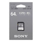 Sony SF-E64A 64GB UHS-II SDXC V30 U3 Memory Card with Max 270MB/S Read and 45MB/s Write Speeds, 4K Video Resolution, IP57 Waterproof and Data Rescue Software Support