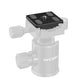 K&F Concept 1/4" QR Quick Release Aluminum Alloy Mounting Plate with Anti-Slip Rubber Mat for Selected Tripod Models KF09.007 KF09.008 KF09.009 KF09.010 KF09.015 KF09.014