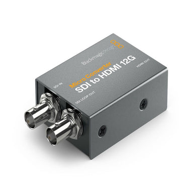 [CLEARANCE] Blackmagic Design 4K Ultra HD SDI to HDMI 12G Micro Converter with 12G-SDI Input, HDMI, and 12G-SDI Loop Output, USB Type C Power Port for PC, Laptop, Monitor, Desktop Computer & Supports Windows & Mac OS - Audio & Video | CONVCMIC/SH12G