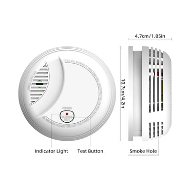 DAYTECH Photoelectric 360° Sensor Smoke Detector Fire Preventive Alarm System for Home, Office, School, Hotel, Hospital, Restaurant Indoor Establishment | SM21EN