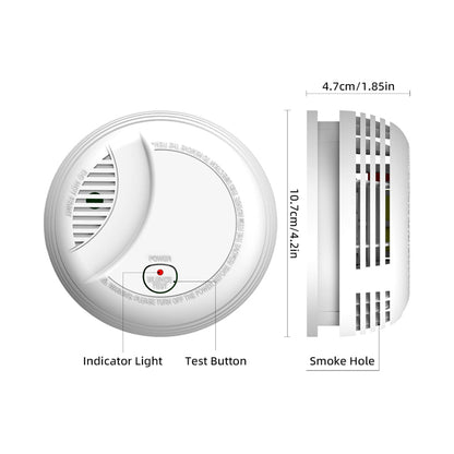 DAYTECH Photoelectric 360° Sensor Smoke Detector Fire Preventive Alarm System for Home, Office, School, Hotel, Hospital, Restaurant Indoor Establishment | SM21EN