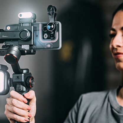 [CLEARANCE] Hohem iSteady MT2 Kit 4-in-1 Camera Gimbal with 3-Axis Stabilizer, Built-in AI Tracker, Magnetic Fill Light CCT/RGB for  Compact Camera, Action Camera, Smartphone, Sony ZV-E10, A7S III, FX3, A6000, Canon EOS R5, R8, Nikon Z7 II, Z50
