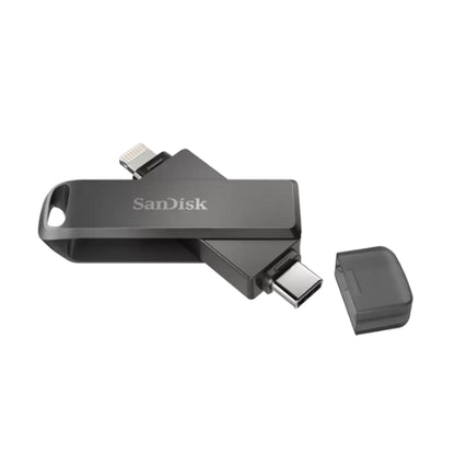 SanDisk iXpand Luxe 64GB 128GB 256GB USB 3.2 Gen 1 Type-C and Lightning OTG Flash Drive with Password Protection and PC Computer Mobile OS Support