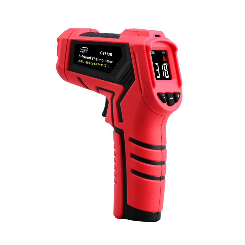Benetech GT313A / GT313B Industrial Digital Non-Contact Laser Infrared Thermometer Thermal Scanner with Colored LCD Display for Hot Hazardous Objects and Surfaces