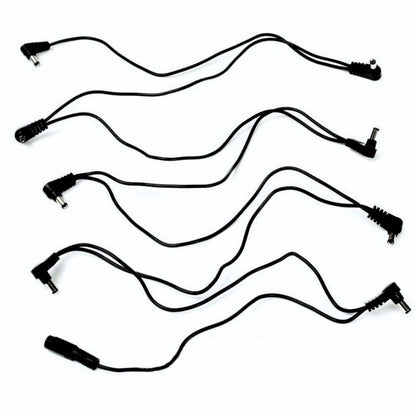 Truetone 1 Spot Pedalboard Multi-Plug Daisy Chain with 8 & 5 Multiple Plugs Cable for Guitars, Effects, Compact, Multiple Effects and Portable Pedalboards | MC5 | MC8