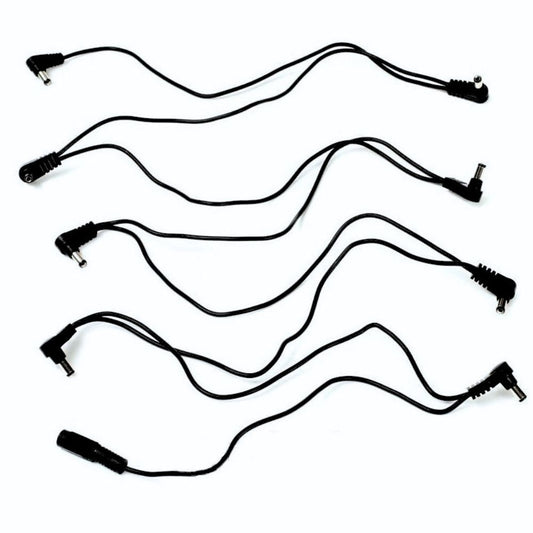 Truetone 1 Spot Pedalboard Multi-Plug Daisy Chain with 8 & 5 Multiple Plugs Cable for Guitars, Effects, Compact, Multiple Effects and Portable Pedalboards | MC5 | MC8