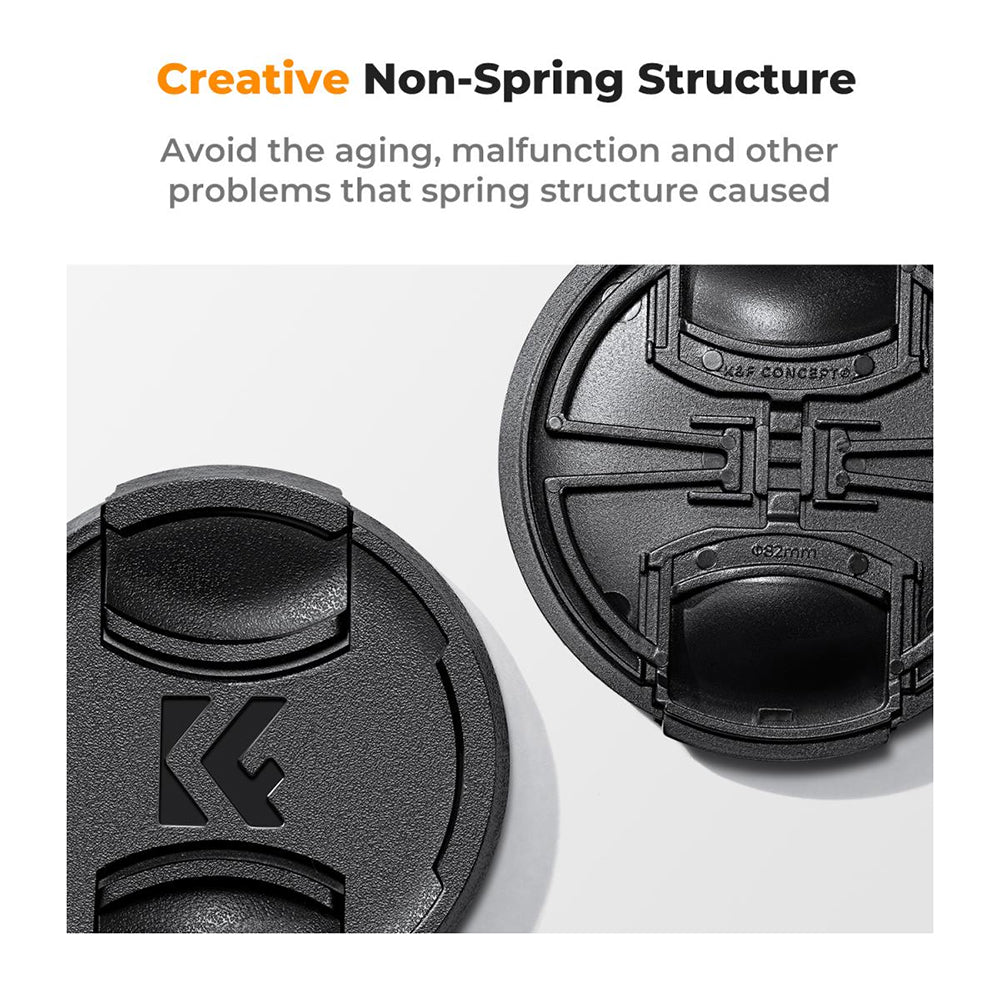 K&F Concept 3pcs Set Replacement Camera Center-Pinch Lens Cap - Lens Cap Keeper