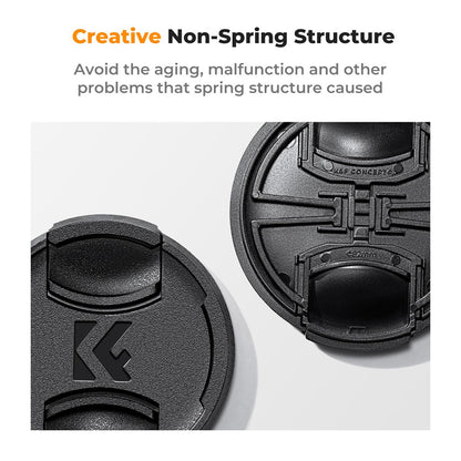 K&F Concept 3pcs Set Replacement Camera Center-Pinch Lens Cap - Lens Cap Keeper