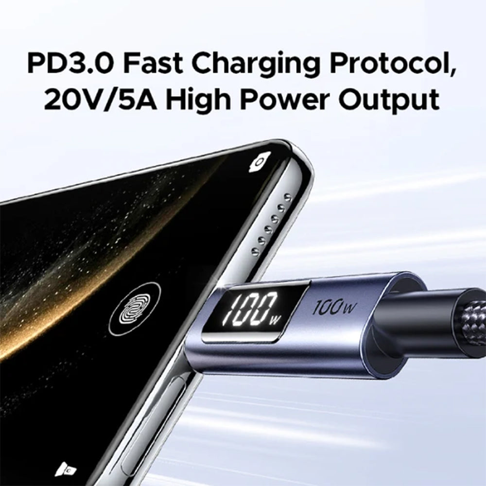 UGREEN 1 Meter USB-C to USB-C PD 3.0 Fast Charging Braided Cable with 100W 480Mbps | L529