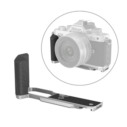 SmallRig L-Shape Side Handle Grip with Built-in Arca Swiss Plate, 1/4"-20 Threaded Hole and D-Ring Screw, Cold Shoe Mount and Rubber Pad for Nikon Z fc Mirrorless Camera 3480