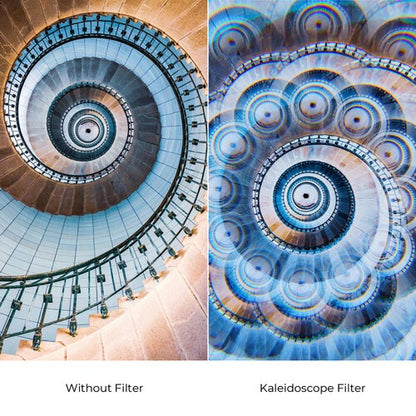 K&F Concept Nano-B Series Kaleidoscope K9 Special Effects Optical Glass Filter for Camera Lens with 3pcs Microfiber Cleaning Cloths for Photography - 82mm