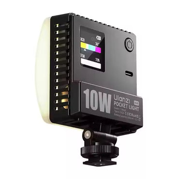 Ulanzi C10RGB 10W Full-Color Pocket LED Video Light 1800–9000K CCT, 20 Built-in FX Effects, USB-C Charging, Magnetic Diffuser, Cold Shoe Adapter & Phone Clip Mount for Photography, Vlogging, Livestreaming and Content Creation | L205