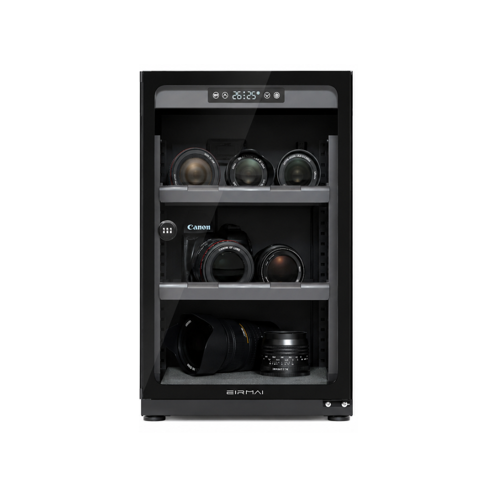Eirmai MRD-90 PRO 85L Electronic Dry Cabinet Camera Lens Dehumidifying Storage Box | Black