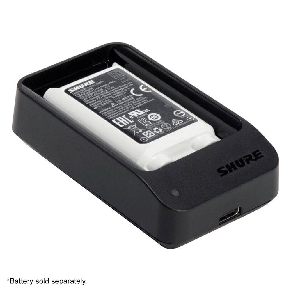 Shure SB903 1200mAh Rechargeable Battery + SBC10‑903 Single‑Bay / SBC203 Dual‑Bay Charger Station