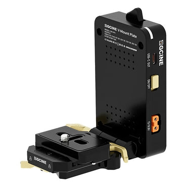ZGCINE VM-VP4 QR Quick Release V-Mount Battery Plate with USB-C PD 5V–20V Output, 3 D-Tap 14.8V Outputs, Arca-Swiss Quick Release, 90 Degrees Tiltable & Foldable Design, Tripod Compatible, Power Plate for DSLR & Mirrorless Cameras, Filmmaking
