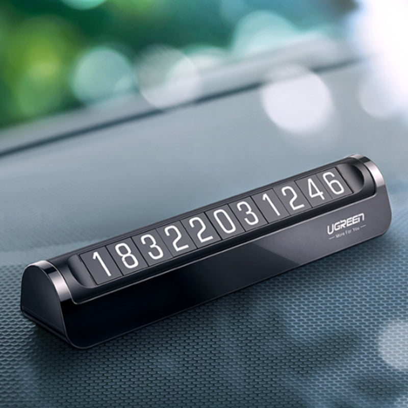 [CLEARANCE] UGREEN Universal Car Temporary Parking Card Dashboard Phone Number Plate with 3M Adhesive for Sedan, SUV, Pick-Up, Crossover, etc. -  Car Interior Accessories | 60326