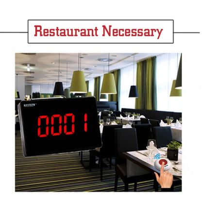 DAYTECH 10-Piece Set Call Button Restaurant Staff Pager Calling System 300m Long Range Assitance Alarm Beeper for Fast Food, Cafe, Hospital, Clinic, Coffee Shop | E-P4
