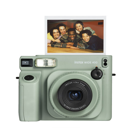 FUJIFILM Instax Wide 400 Instant Camera with 95mm Manual Focus Lens, 10 Seconds Self Timer, Auto Exposure, Close-Up Lens Adapter and Automatic Shutdown for Film Photography
