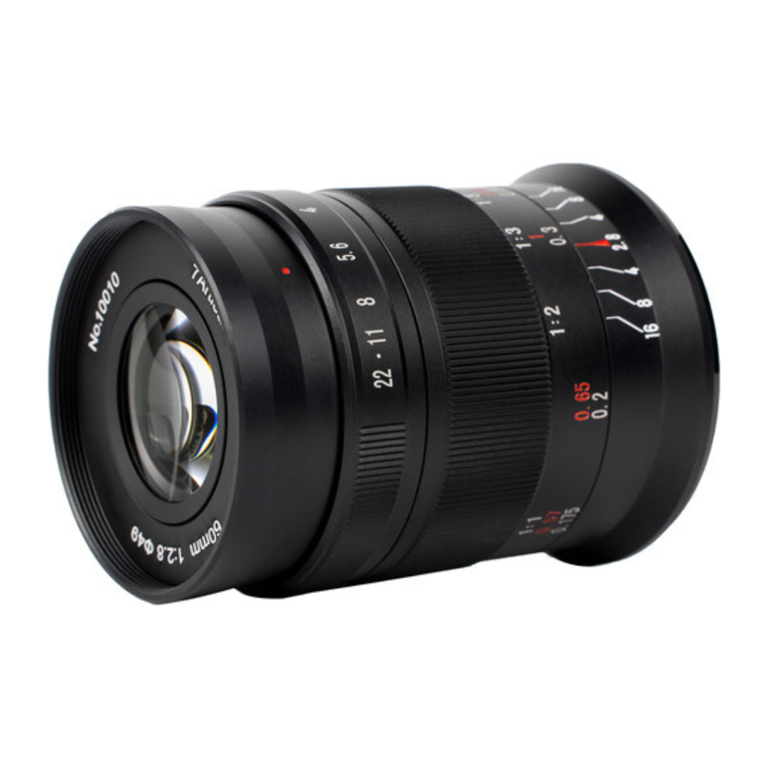 7Artisans 60mm F/2.8 Mark II APS-C Format Fujifilm X Mount Macro Telephoto Prime Lens MF Manual Focus for Mirrorless Cameras