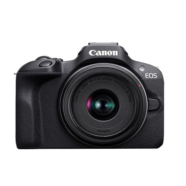 Canon EOS R100 Mirrorless Digital Camera with RF-S 18-45mm f/4.5-6.3 IS STM Lens, 24.2MP APS-C CMOS Sensor DIGIC 8 Processor, 4K UHD Video, Wi-Fi & Bluetooth, Creative Filters, Optical & Digital Image Stabilizer
