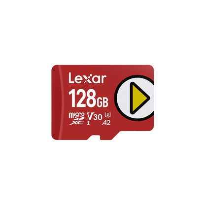 Lexar PLAY microSDXC UHS-I V30 A2 U3 Class 10 Memory Card, Up to 205MB/s Read and 140MB/s Write | 128GB / 256GB