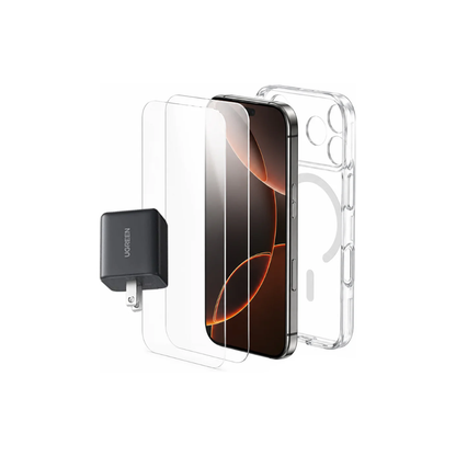 UGREEN 3-in-1 Accessory Kit for iP 17 / iP 17 Pro 30W GaN USB-C PD Fast Charger