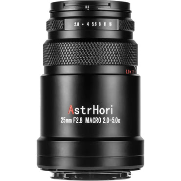 AstrHori 25mm F/2.8 MF Full Frame Ultra Macro Lens for Nikon Z Mount Mirrorless Camera Manual Focus, Clicked Aperture and 2-5x Magnification Range for Photography