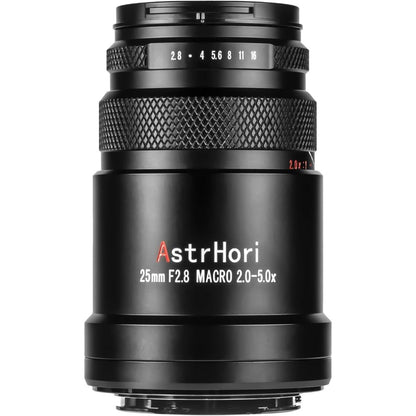 AstrHori 25mm F/2.8 MF Full Frame Ultra Macro Lens for Nikon Z Mount Mirrorless Camera Manual Focus, Clicked Aperture and 2-5x Magnification Range for Photography