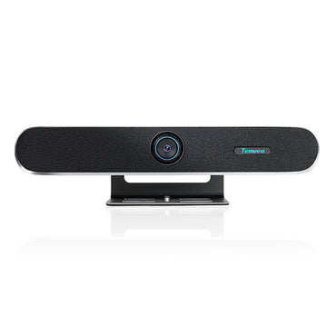 Tenveo TEVO-MEETBAR 4K UHD All-in-One Video Bar Conference Webcam with AI Auto-Tracking, Wide-Angle Camera Lens, 5x Digital Zoom, IR Remote Control & Multiple Interfaces (USB HDMI RJ45) for Business Meeting and Video Conferencing