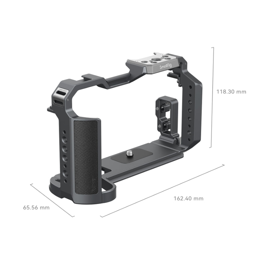 SmallRig Aluminum Titanium Camera Cage Kit for Leica SL3 with Arca-Type Quick Release Baseplate, HDMI Cable Clamp, Cold Shoe Mount, NATO Rail, QD Socket, and Multiple 1/4"-20 Threaded and ARRI 3/8"-16 Locating Holes 4510