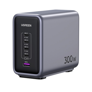 UGREEN Nexode 300W 5-Port GaN USB-C/USB-A PD Fast Charger
