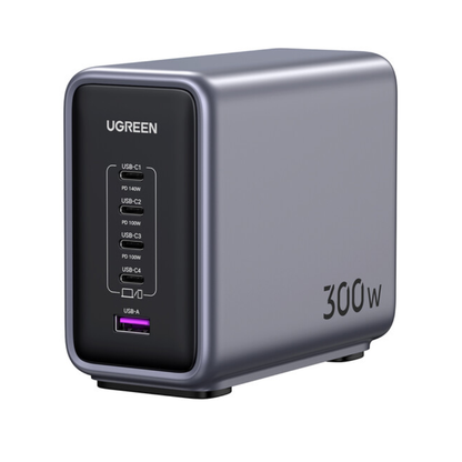 UGREEN Nexode 300W 5-Port GaN USB-C/USB-A PD Fast Charger