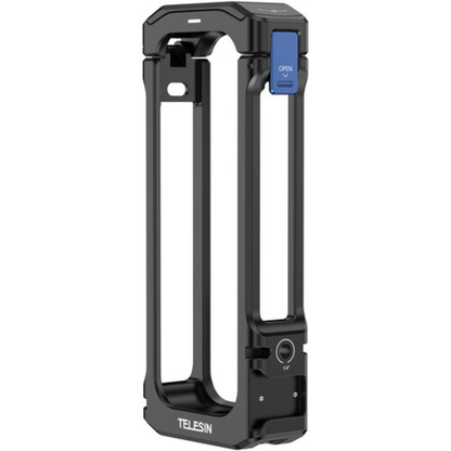 TELESIN Full Metal Aluminum Alloy Expansion Cage for Insta360 X4 Action Camera