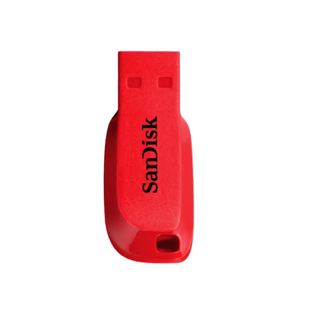 SanDisk Cruzer Blade 32GB USB A 2.0 Flash Drive for PC Desktop Computer Laptop | Red