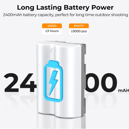 K&F Concept NP-W235 Battery (2-Pack) 7.2V 2200mAh Batteries with USB Type C Direct Fast Charging for FUJIFILM X-S20 X-T4 X-T5 X-H2 X-H2S GFX50S II GFX100S GFX100S II GFX100 II and Other Cameras | NPW235 NP W235