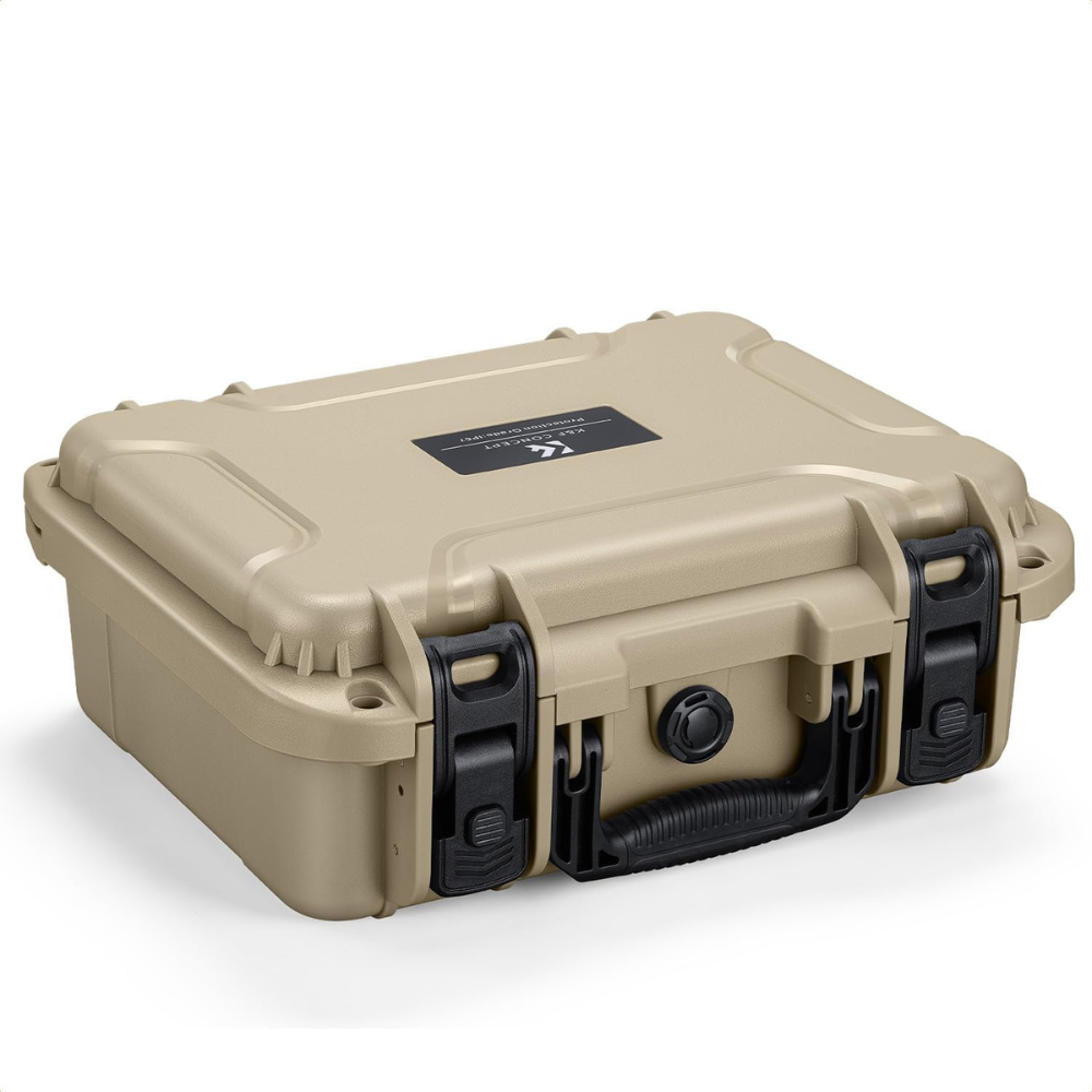 K&F Concept Waterproof Hard Case for Camera | Green, Khaki
