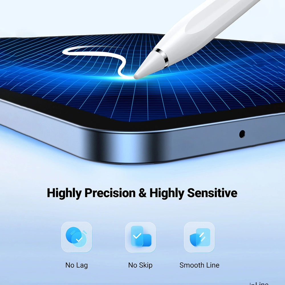 UGREEN LP452S Smart Stylus Pen for iPad with Palm Rejection, Tilt Sensitivity, USB-C, Bluetooth 5.0