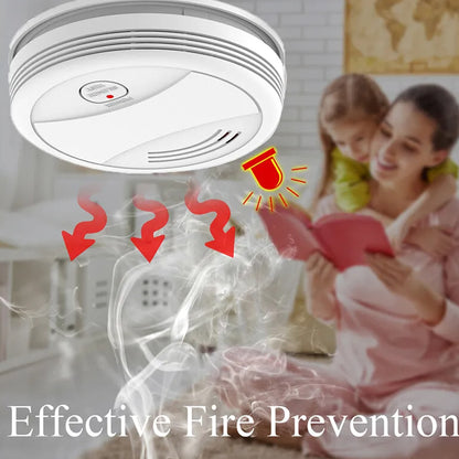 DAYTECH Photoelectric Smart Smoke Detector Fire Preventive Alarm System with Wi-Fi and Tuya App. Control for Home, Office, School, Hotel, Hospital, Restaurant Indoor Establishments | SM10