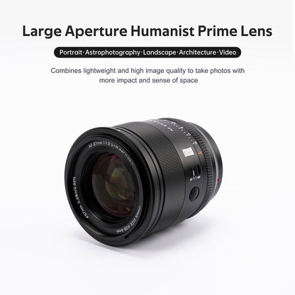 Viltrox AF 27mm f/1.2 STM Auto focus Prime Lens with APS-C Format for Sony E-Mount Mirrorless Cameras