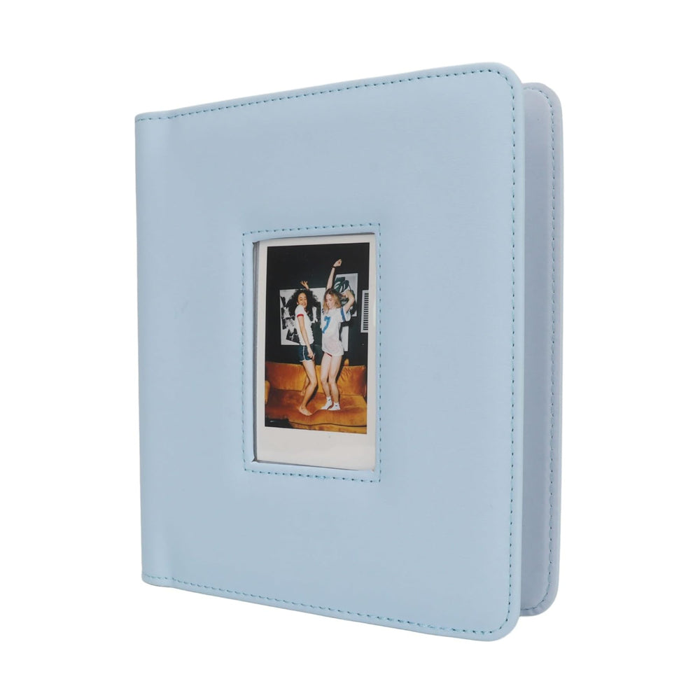 Pikxi 288-Pockets PU Leather Instant Mini Film Photo Album for FUJIFILM Instax mini Cameras - Available in Blossom Pink, Pastel Blue, Lilac Purple, Off-White, Mint Green, Black, and Brown