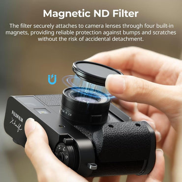 SmallRig VND Filter for FUJIFILM X half with 5 Stops Filters ( ND2, ND4, ND8, ND16, ND32 ), Cleaning Cloth, Compact Digital Camera Accessories | Silver, Black | 5225 | 5391