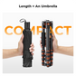 K&F Concept 360° Ball Head 5-Section Carbon Fiber Tripod + Monopod with 8kg Maximum Load Capacity & 1.52m Height, 1/4" Threaded Mounts for DSLR Mirrorless Cameras | A225C0+BH-25L