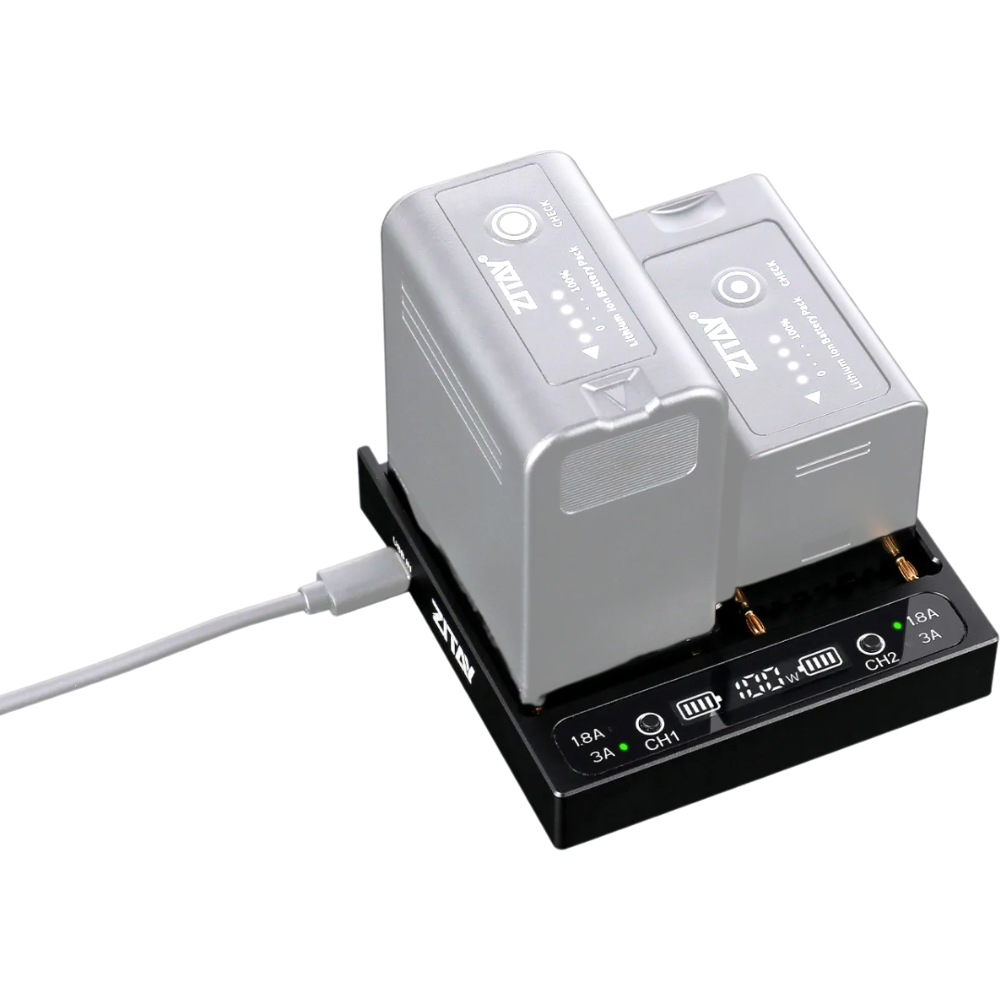 ZITAY PD100W 2-Channel 100W USB-C Charger for BP-A30/A60, BP-U30/U6 & U90